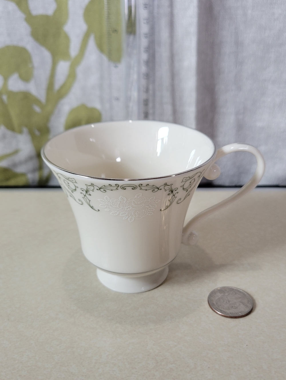 Pickard China Cameo White Porcelain Tea Cup